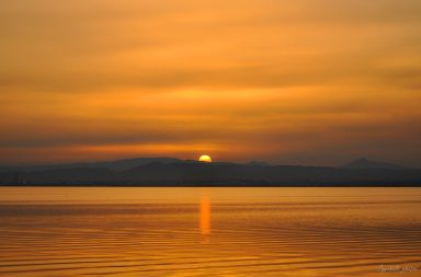 Impresionan los atardeceres desde la Albufera