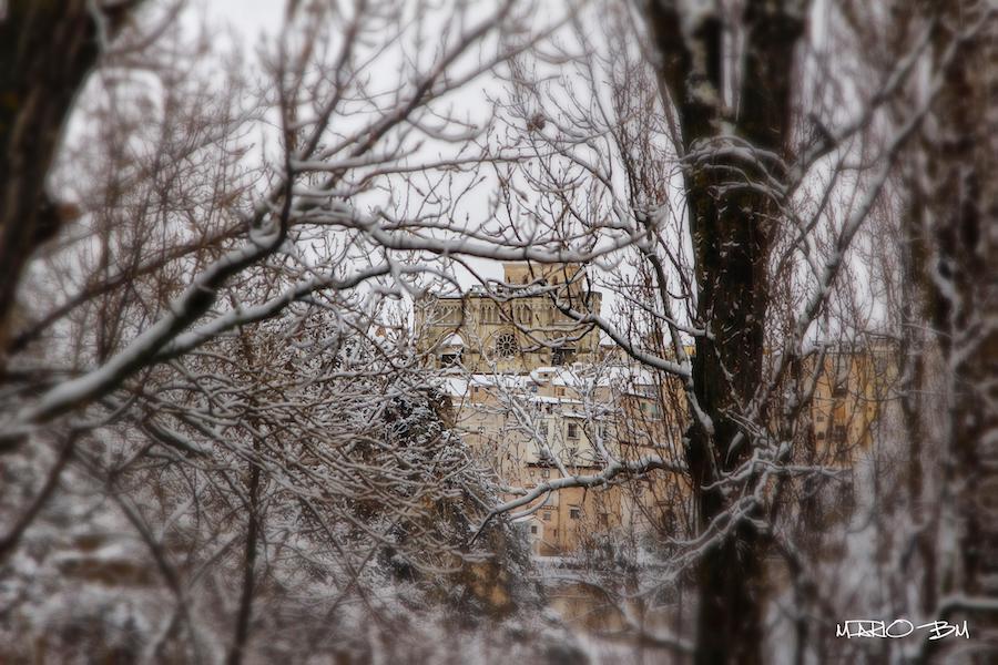 Catedral ramas nieve Cuenca