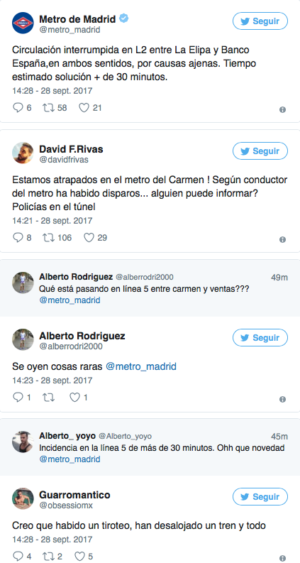 Caos en el Metro de Madrid por una pelea entre dos personas